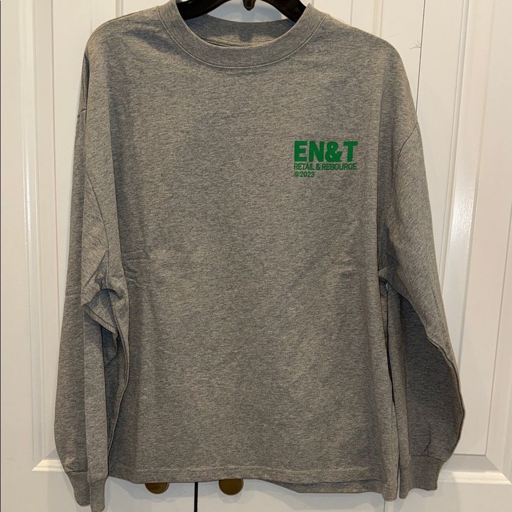 Joe Fresh Gray Shirt with Green Label